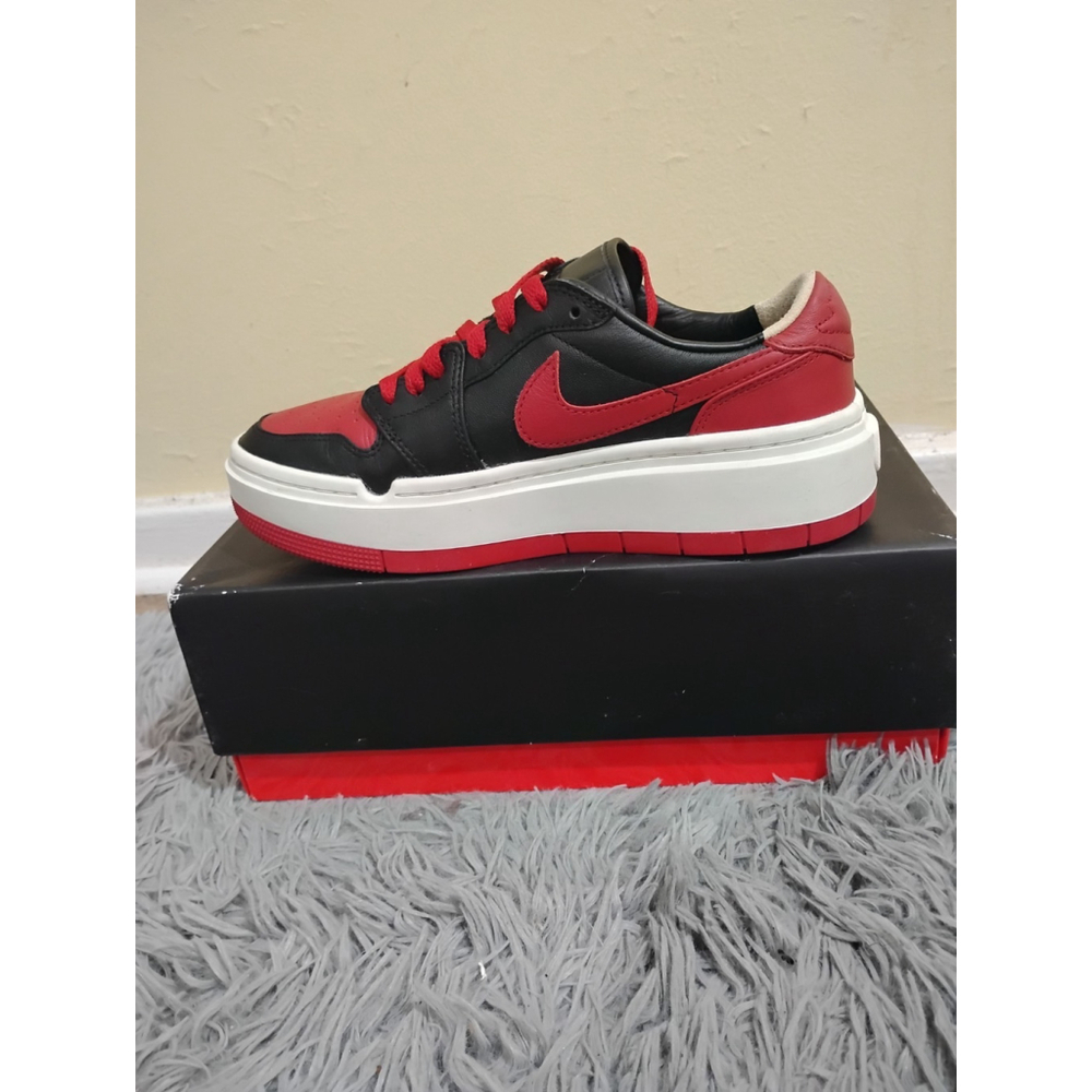Nike Air Jordan 1 Low Elevated Bred Women Size 8 Sneakers DQ1823-006 - Picture 9 of 12